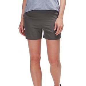 Patagonia Happy Hike Women Medium Gray Pull On Stretch Shorts